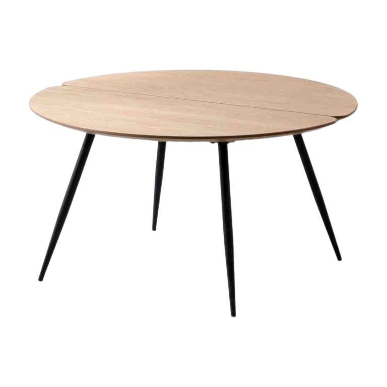 Coffee Table MDF Oak Veneer. Multi - scene Use | LEUKHOME