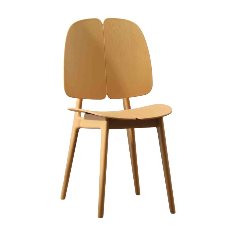 Plastic Chair PP (4 Chairs) - Unique Bionic Backrest Design | LEUKHOME