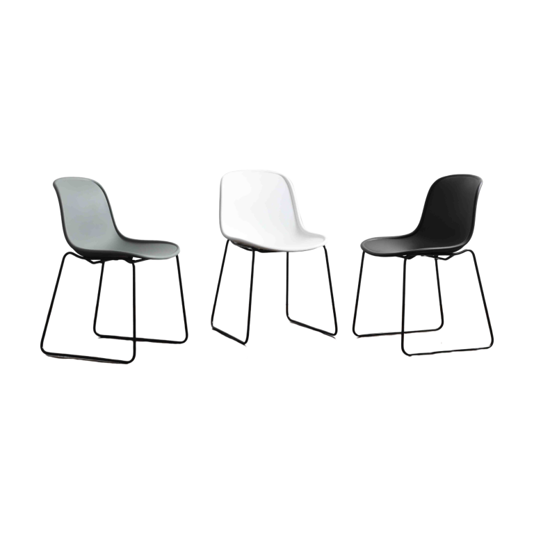 Plastic Chair PP (2 Chairs) - Minimalist & Versatile | LEUKHOME