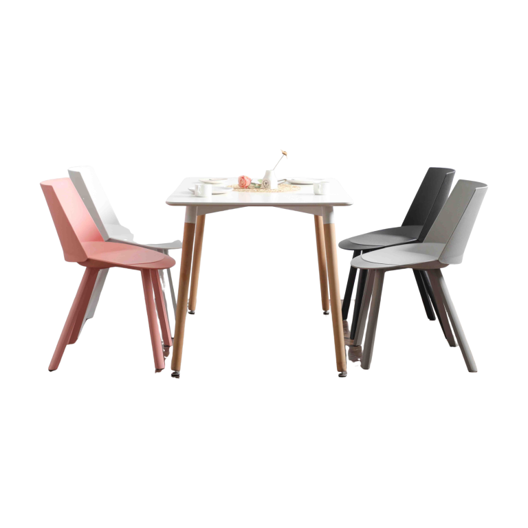 Plastic Chair PP (2 Chairs) - Modern Minimalist Design | LEUKHOME