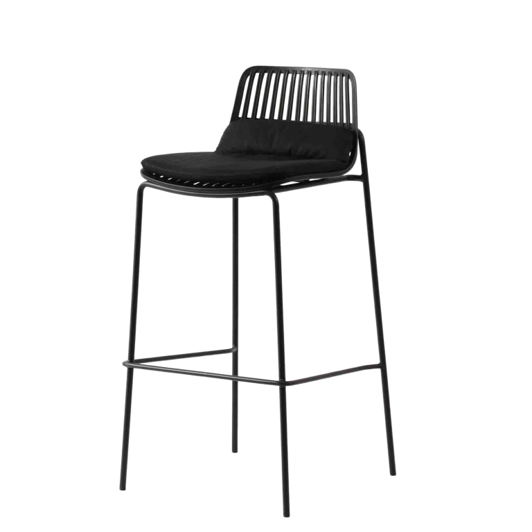 Plastic Chair PP (4 Chairs) - Industrial Style | LEUKHOME