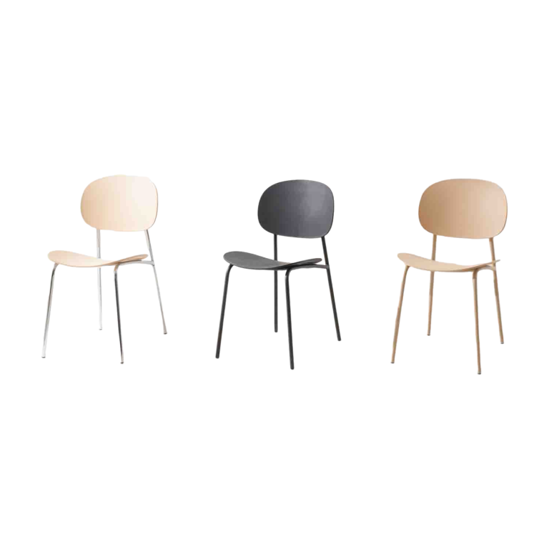Plastic Chair PP (2 Chairs) - Minimalist Design | LEUKHOME