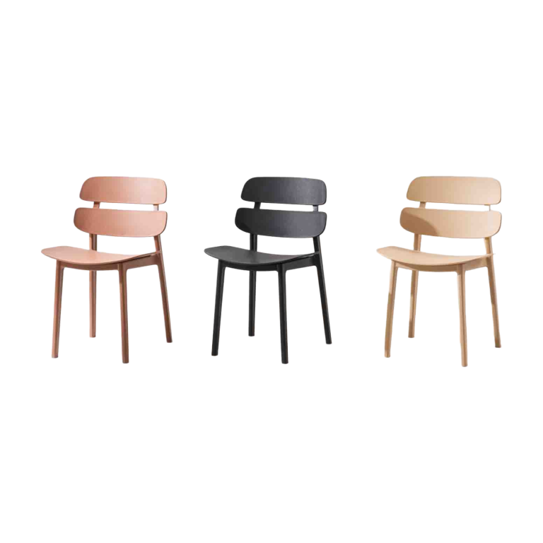 Plastic Chair PP (2 Chairs) - Stylish Design | LEUKHOME