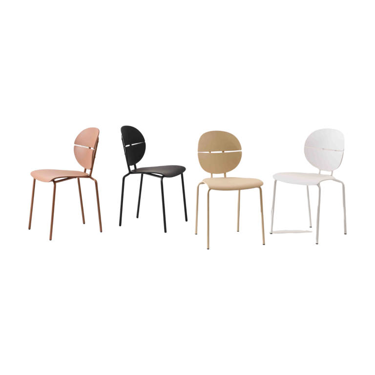 Plastic Chair PP (4 Chairs) - Unique Design | LEUKHOME