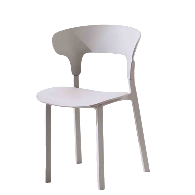 Plastic Chair PP (4 Chairs) - Minimalist Design | LEUKHOME