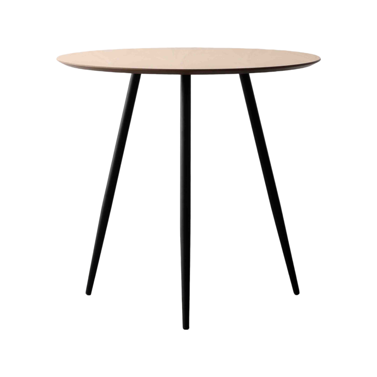 Round Wooden Coffee Table - Minimalist Design | LEUKHOME