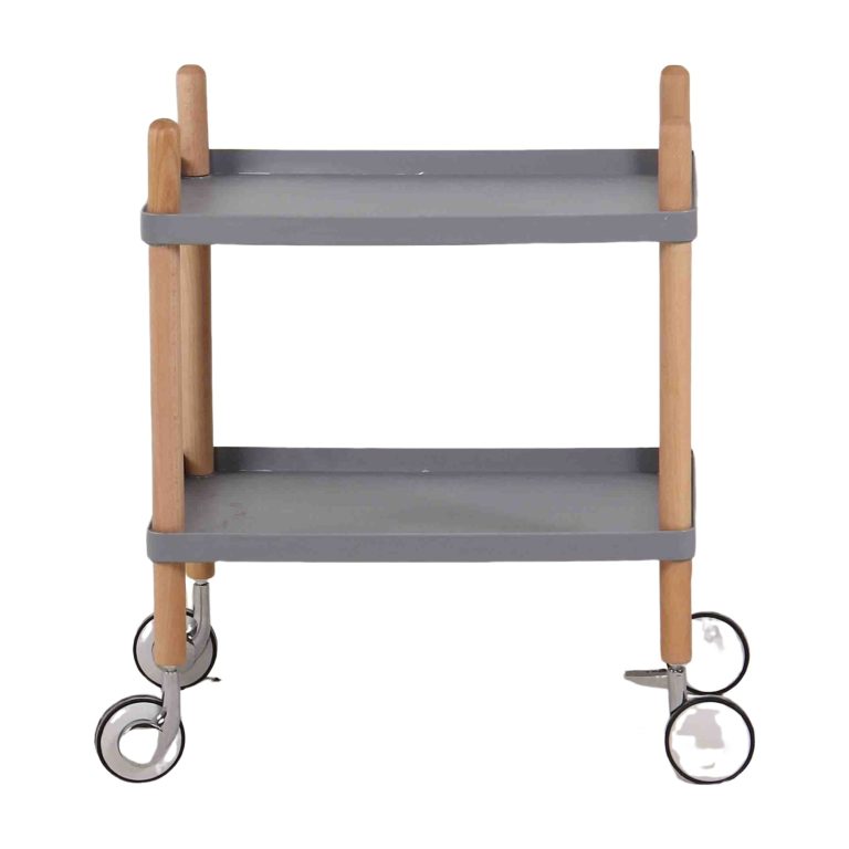 Side Table - Solid Wood Legs & Gray Top | LEUKHOME