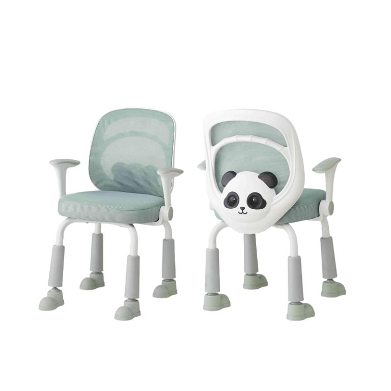 Blue Fabric Ergonomic Office Chair - Child Spine Support | LEUKHOME