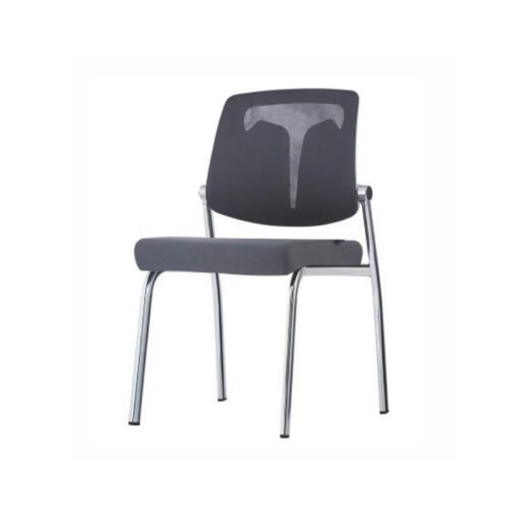 Grey Mesh Fabric Office Chair - Ergonomic Design | LEUKHOME