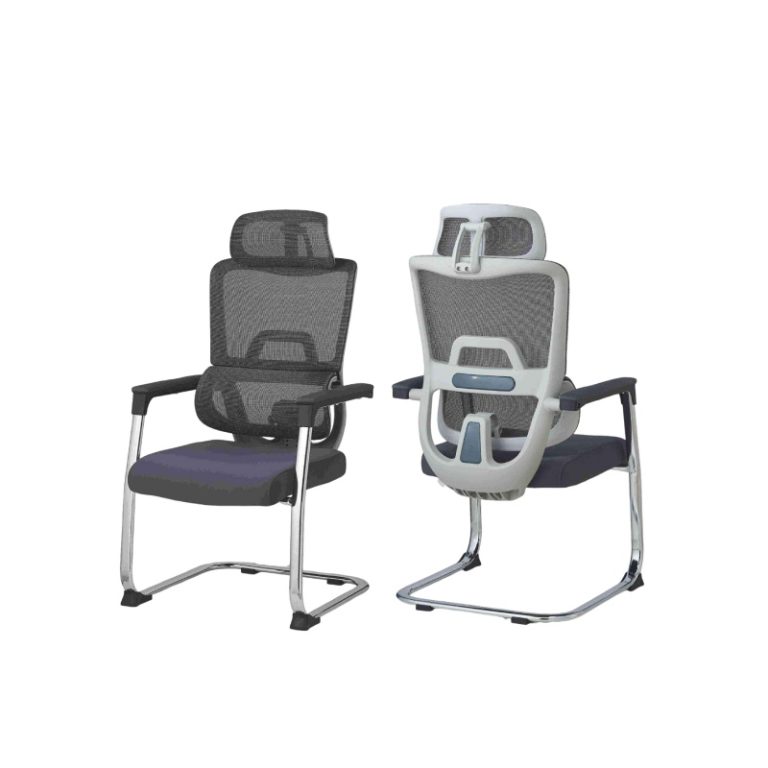 Grey Fabric Ergonomic Office Chair - Comfortable Support | LEUKHOME