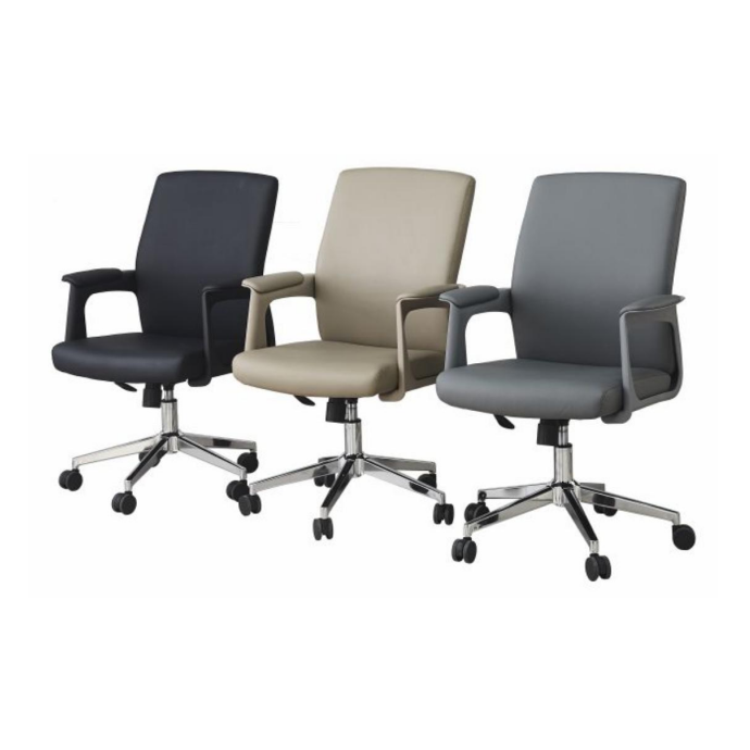 PU Upholstered Office Chair with Wheels