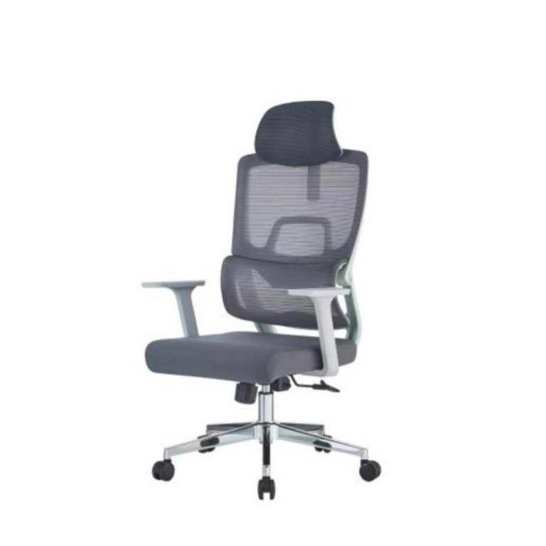 Grey Ergonomic Office Chair with Air - permeable Tech | LEUKHOME
