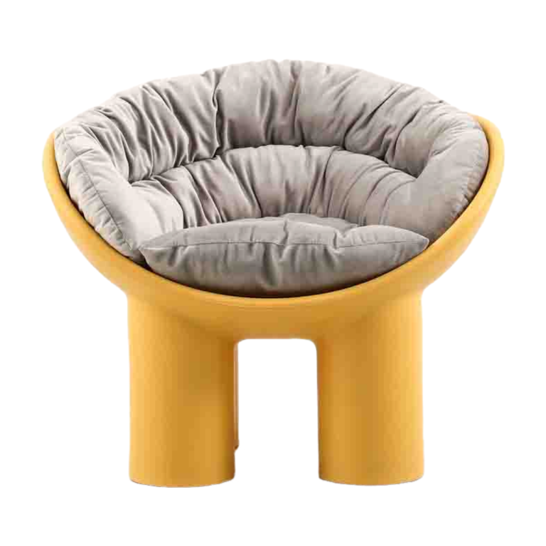 Plastic Chair Lounge with 360° Surround Support | LEUKHOME