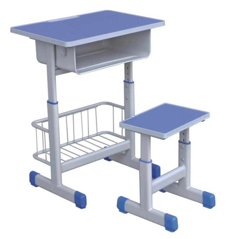 Versatile Single Desk and Chair Sets Three - layer Storage | LEUKHOME