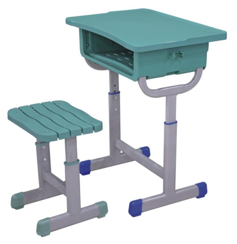 Adjustable Single Desk and Chair Sets with Macaron Color | LEUKHOME