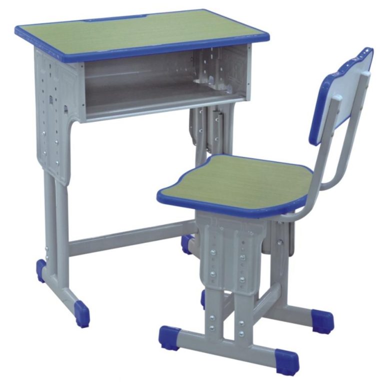 Warm Single Desk and Chair Sets with Adjustable Height | LEUKHOME