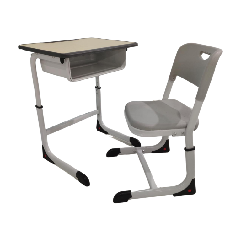 Single Study Desk and Chair, 2 Sets (2 Tables+2 Chairs)