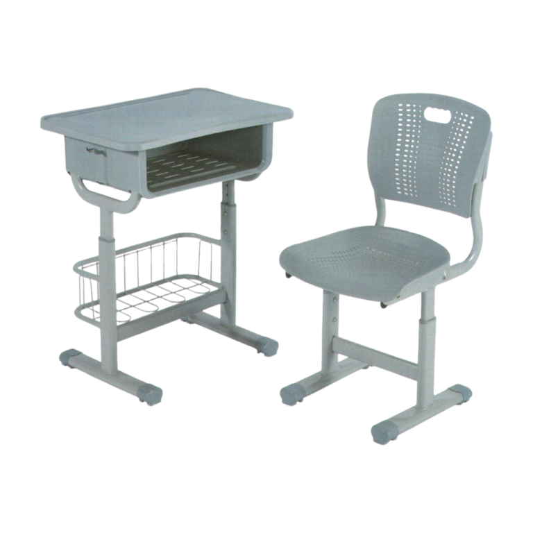 Single Study Desk and Chair, 1 Set (1 Table+1 Chair)