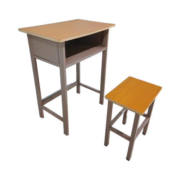 Single Study Desk and Chair, 1 Set (1 Table+1 Chair) LKS802DKTSL | LEUKHOME